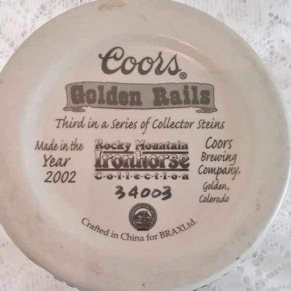 Coors Golden Rails stein - Picture 8 of 15